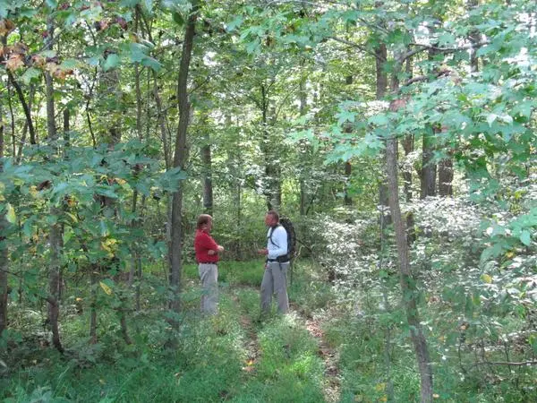 One of MET's land trust partners in the field