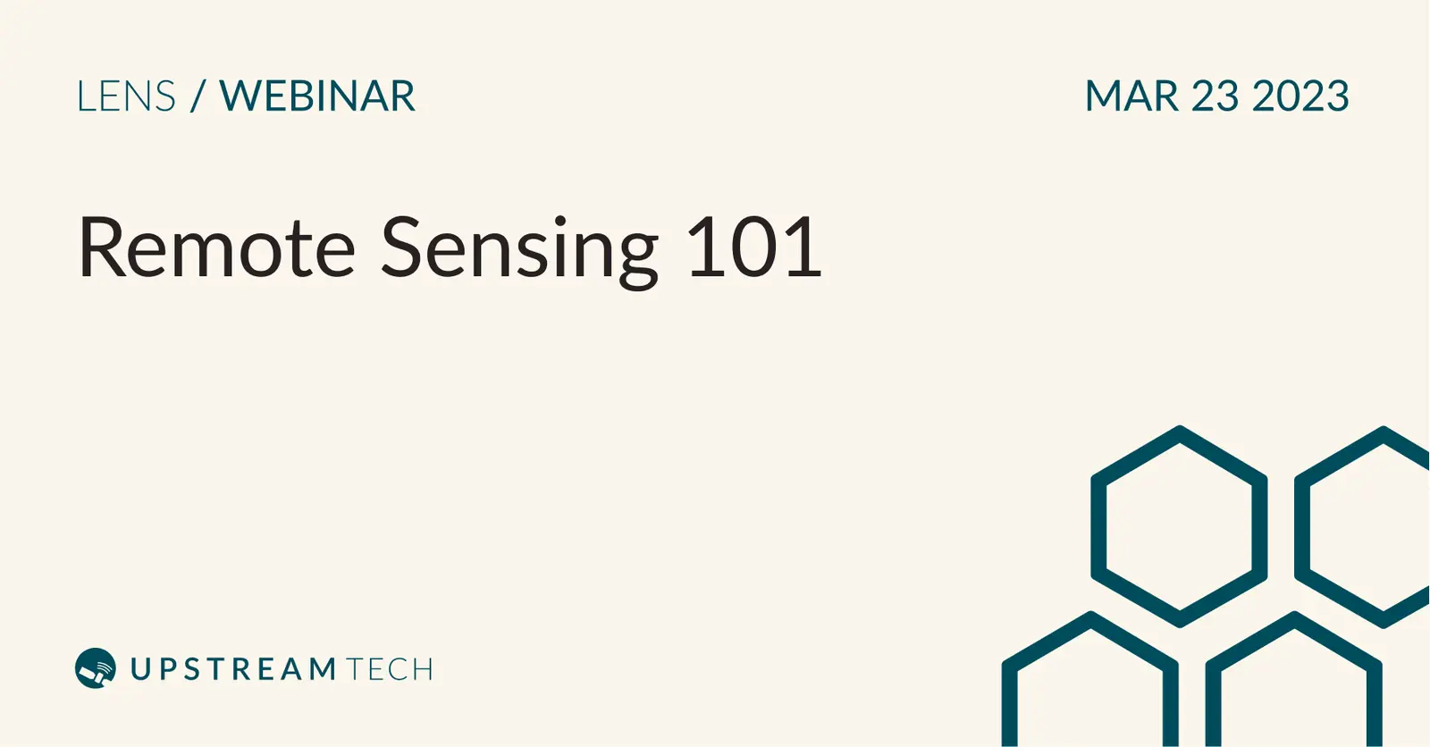 Remote sensing 101