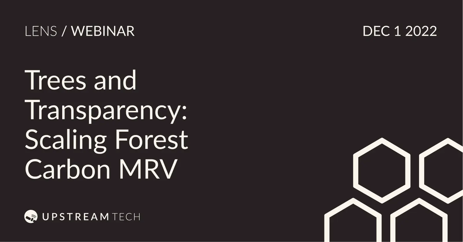 Trees & transparency: scaling forest carbon MRV