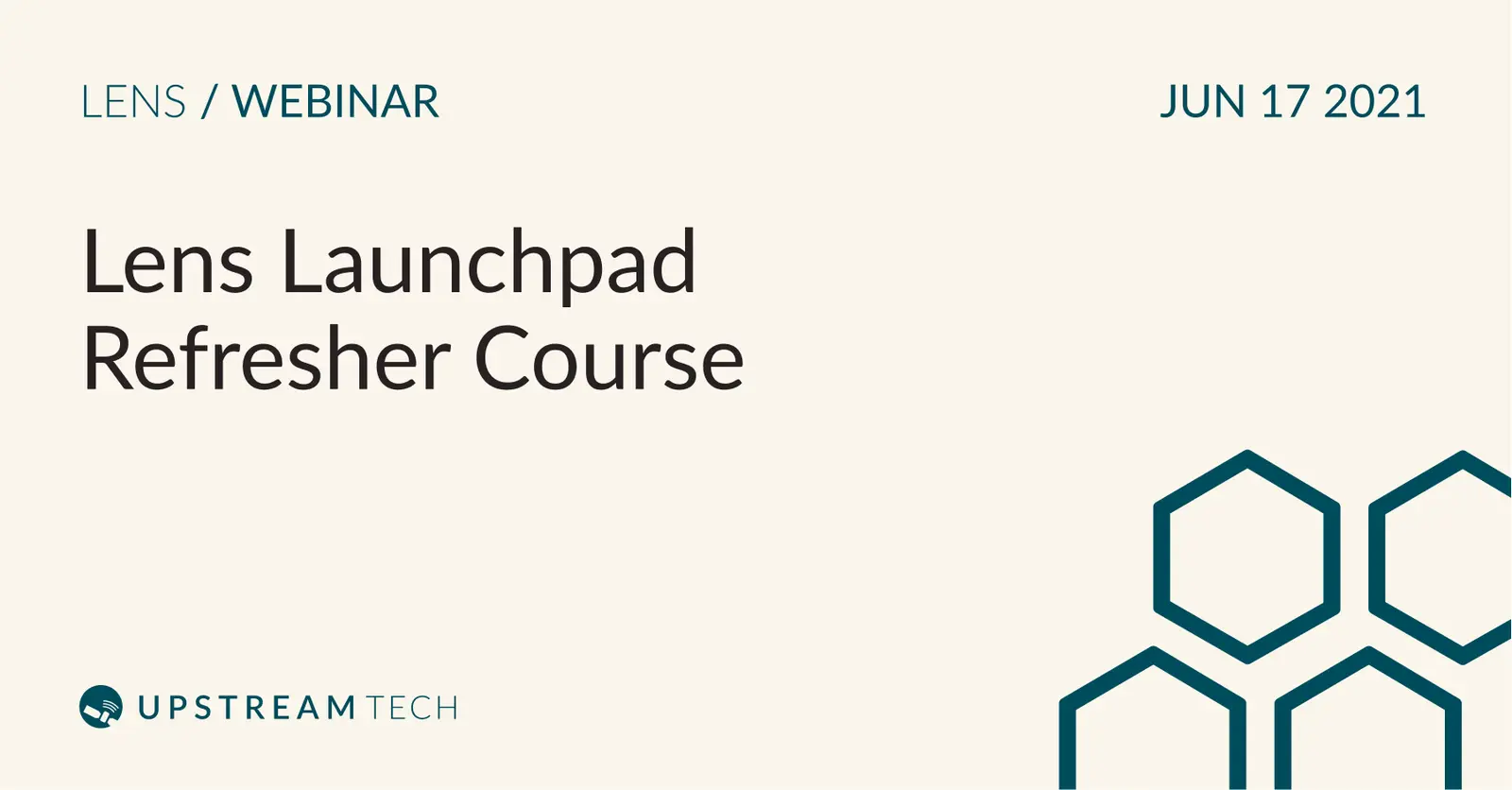 Lens Launchpad refresher course