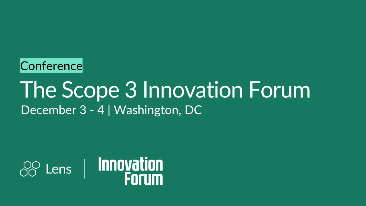  Scope 3 Innovation Forum USA