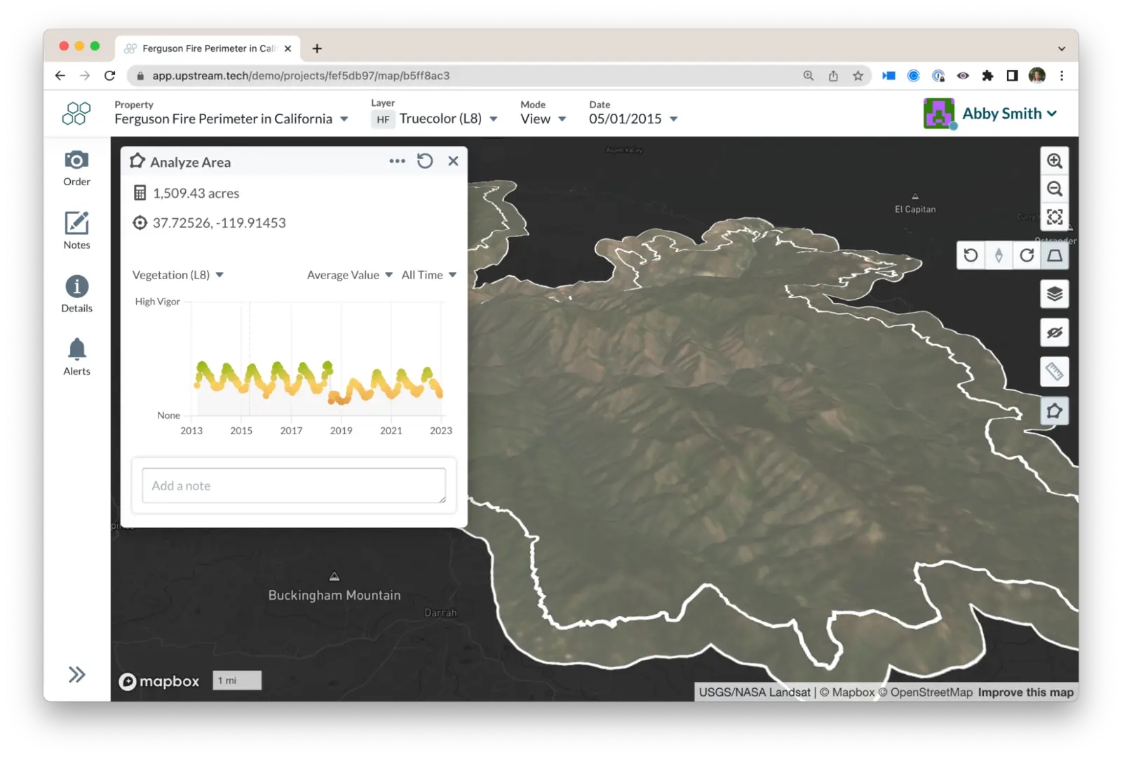 Landsat 8 now in Lens
