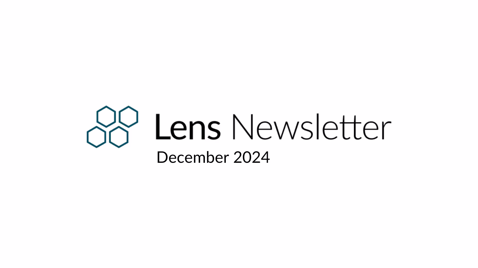 Lens newsletter: December 2024