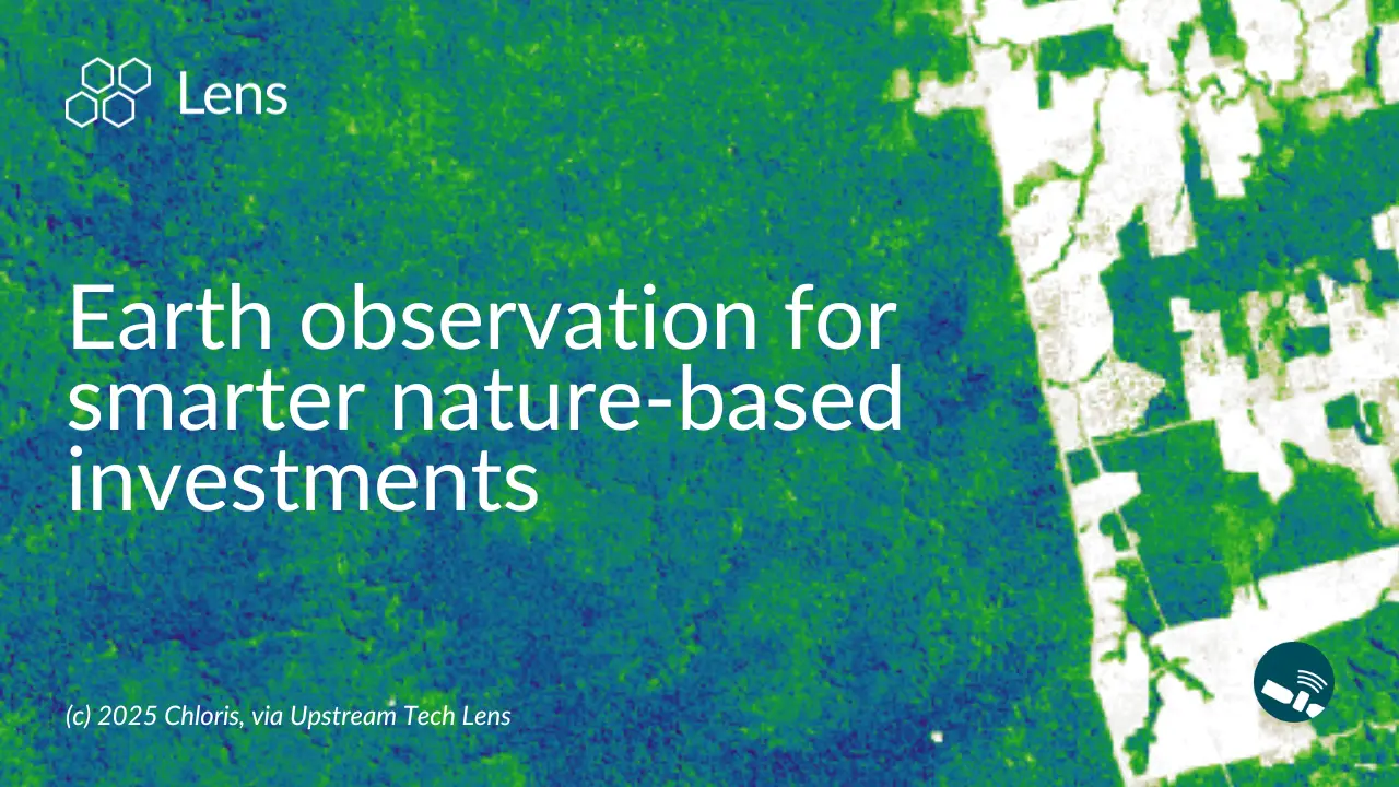 Earth observation for smarter nature-based investments