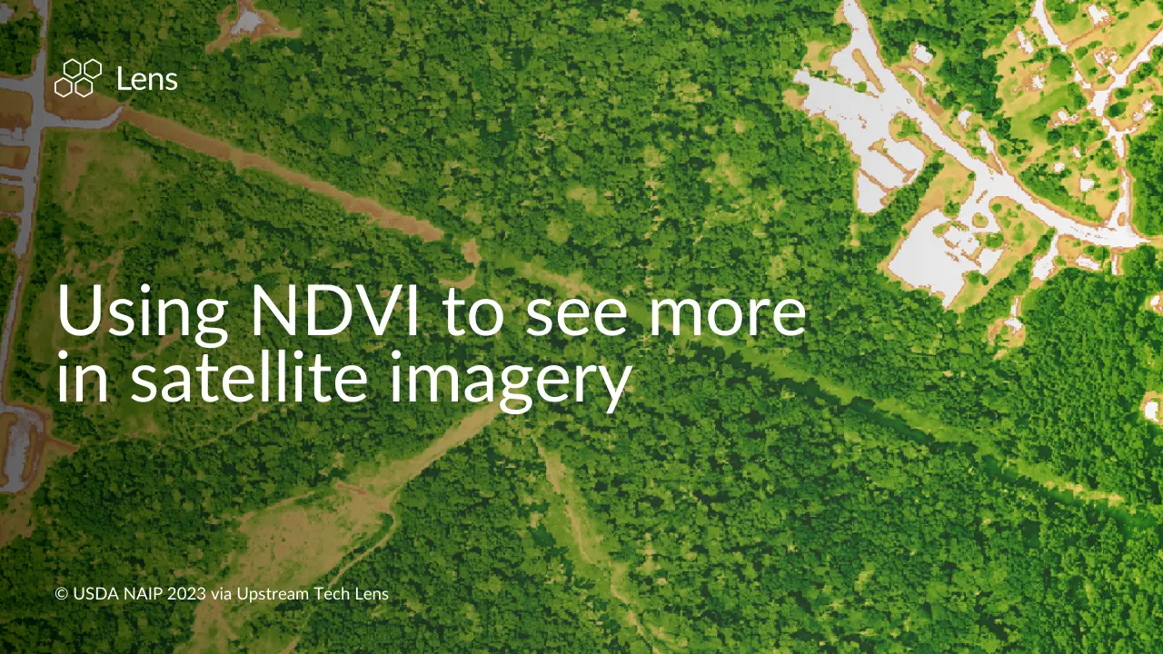 Beyond the naked eye: Using NDVI to see more in satellite imagery