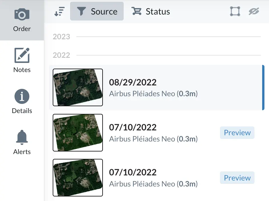 Pléiades Neo 0.3 imagery in Lens