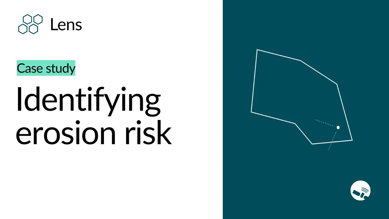 Using 3D mode to identify erosion risk