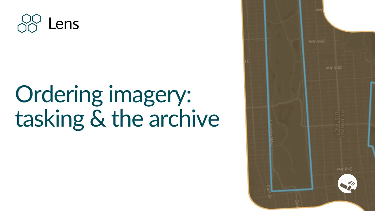 Ordering commercial imagery: tasking and the archive