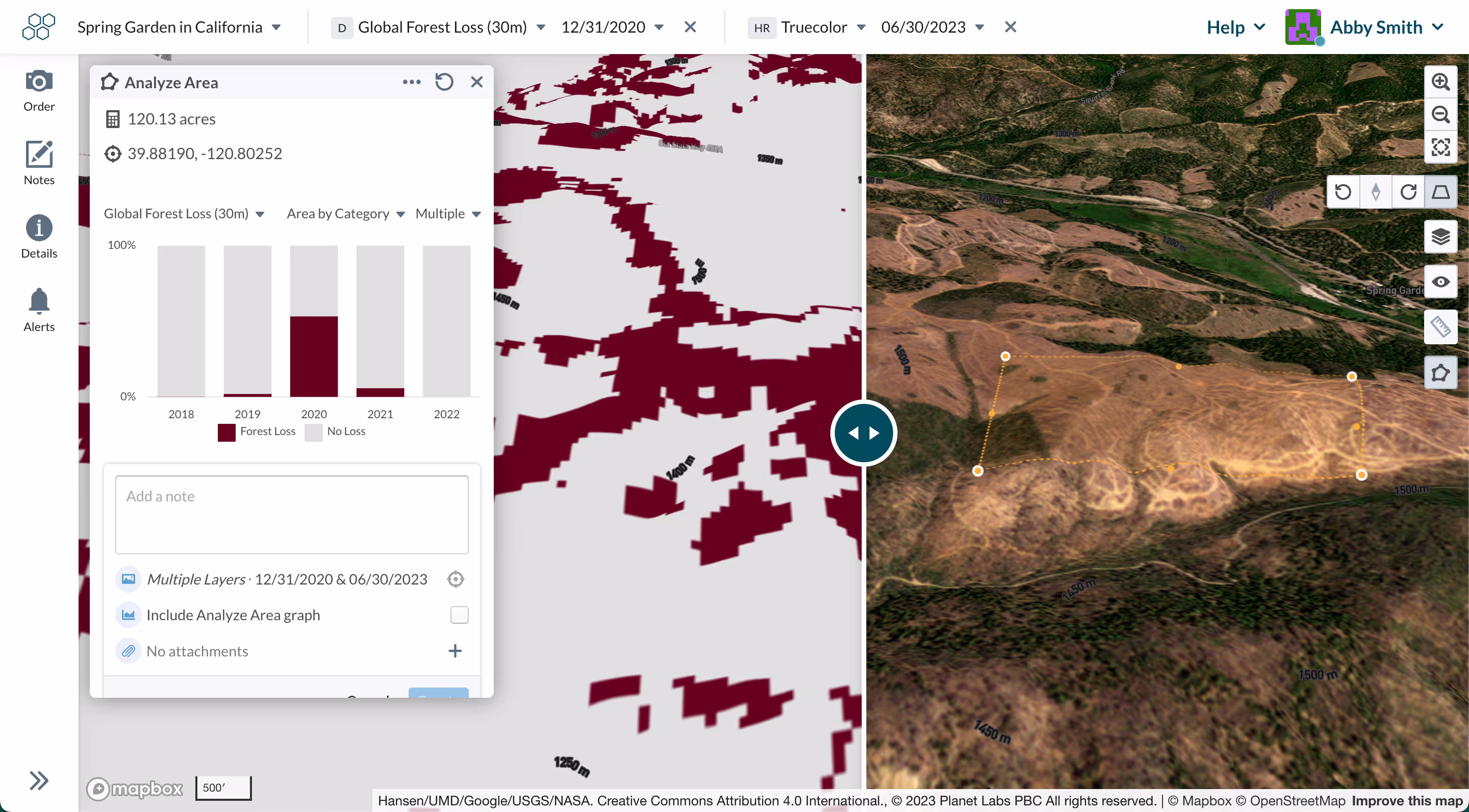 Global 21st-century Forest Loss dataset now in Lens