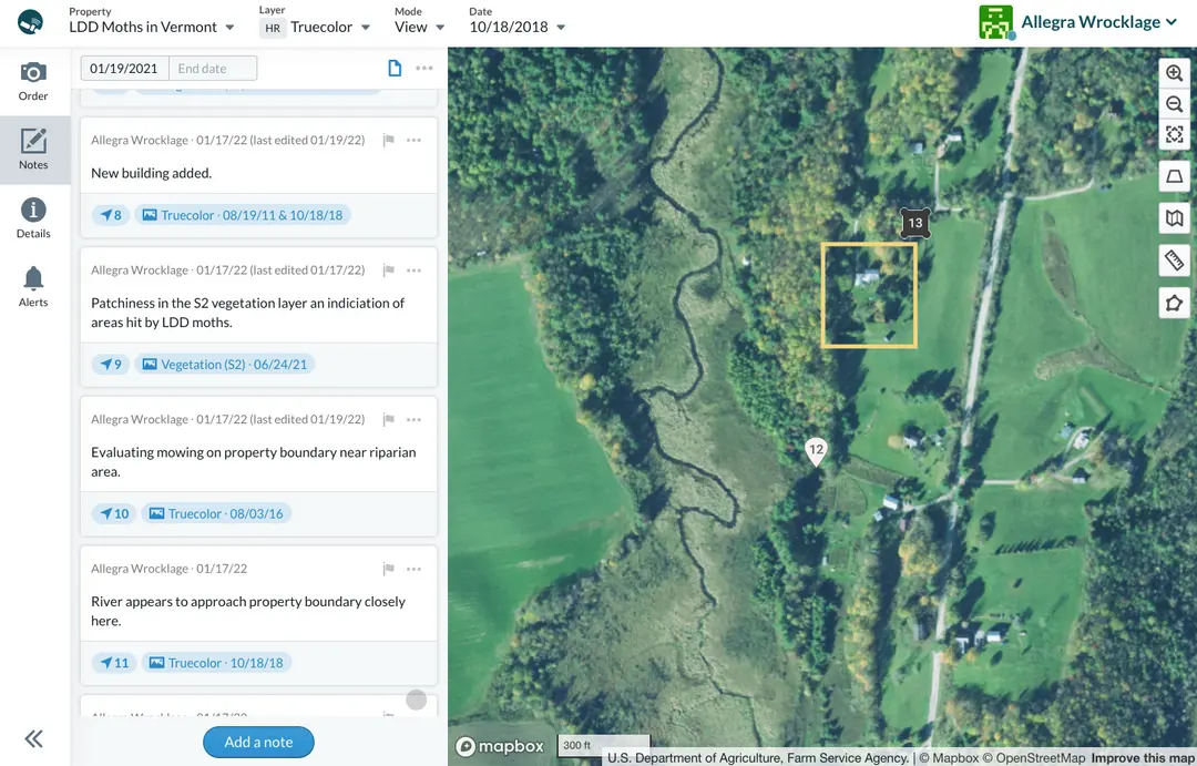 Monitor conservation easements in Lens